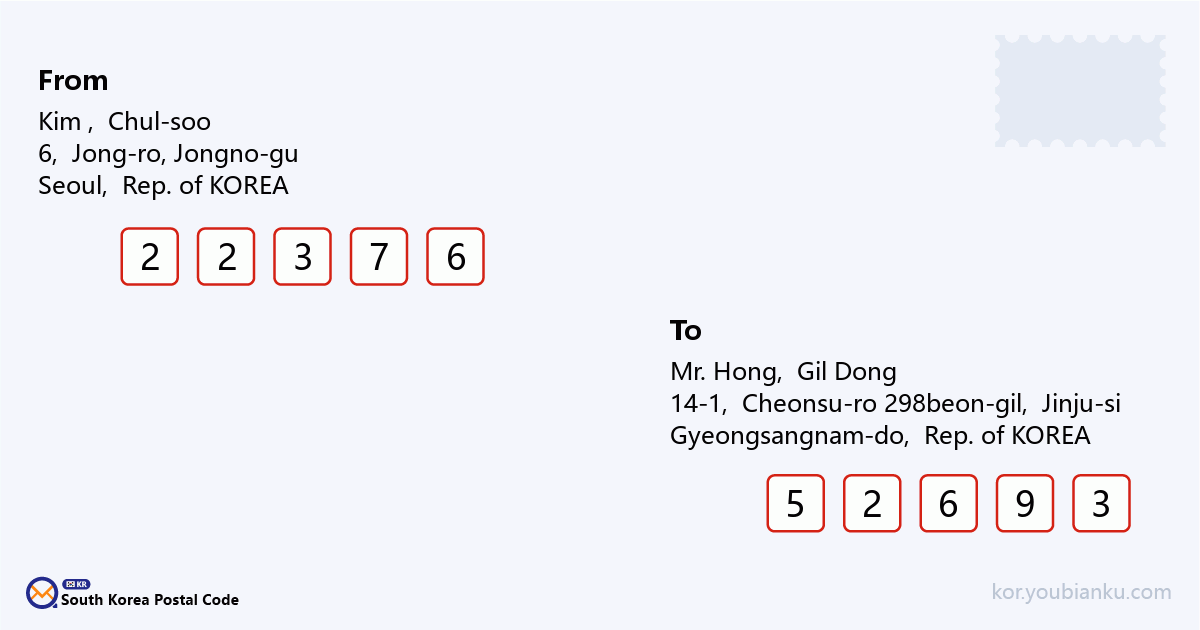 14-1, Cheonsu-ro 298beon-gil, Jinju-si, Gyeongsangnam-do.png